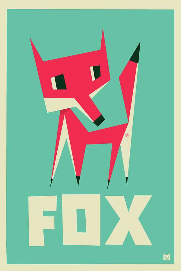 Fox Digital Art - Fox by Yetiland