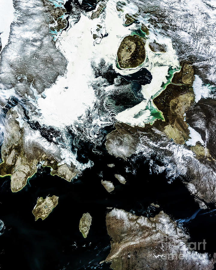 Foxe Basin Nunavut Canada From Space Photograph By M G Whittingham ...