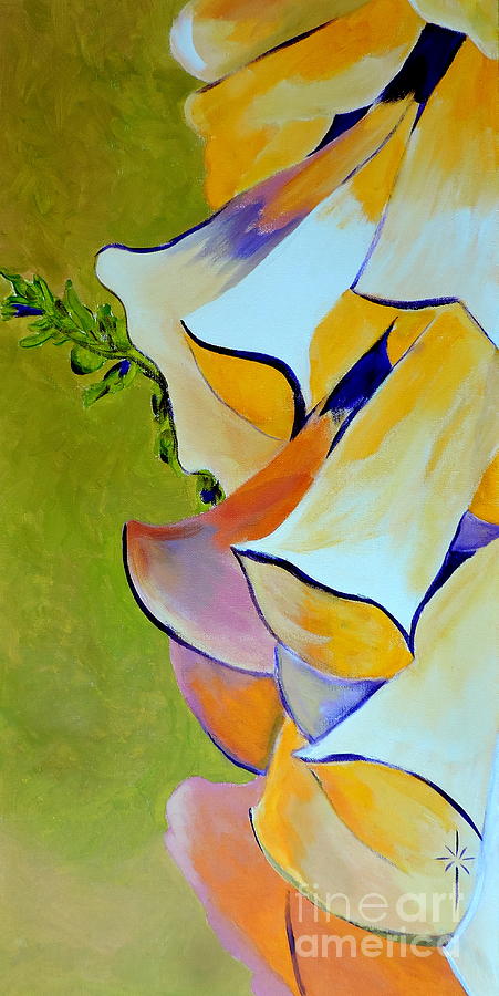 Foxglove Painting by Jodie Marie Anne Richardson Traugott          aka jm-ART
