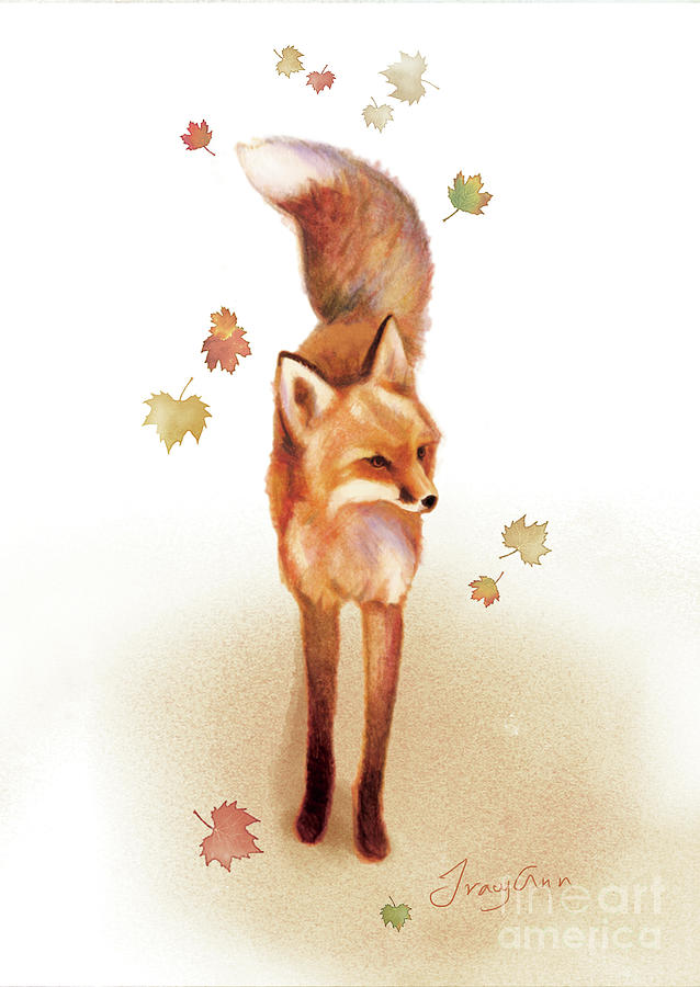 Foxtail, Red Fox Painting by Tracy Herrmann