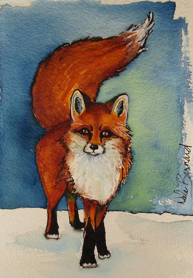 Foxy Fox Painting by Dale Bernard