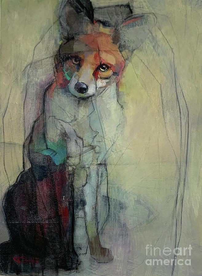 Wildlife Painting - Foxy by Kimberly Santini