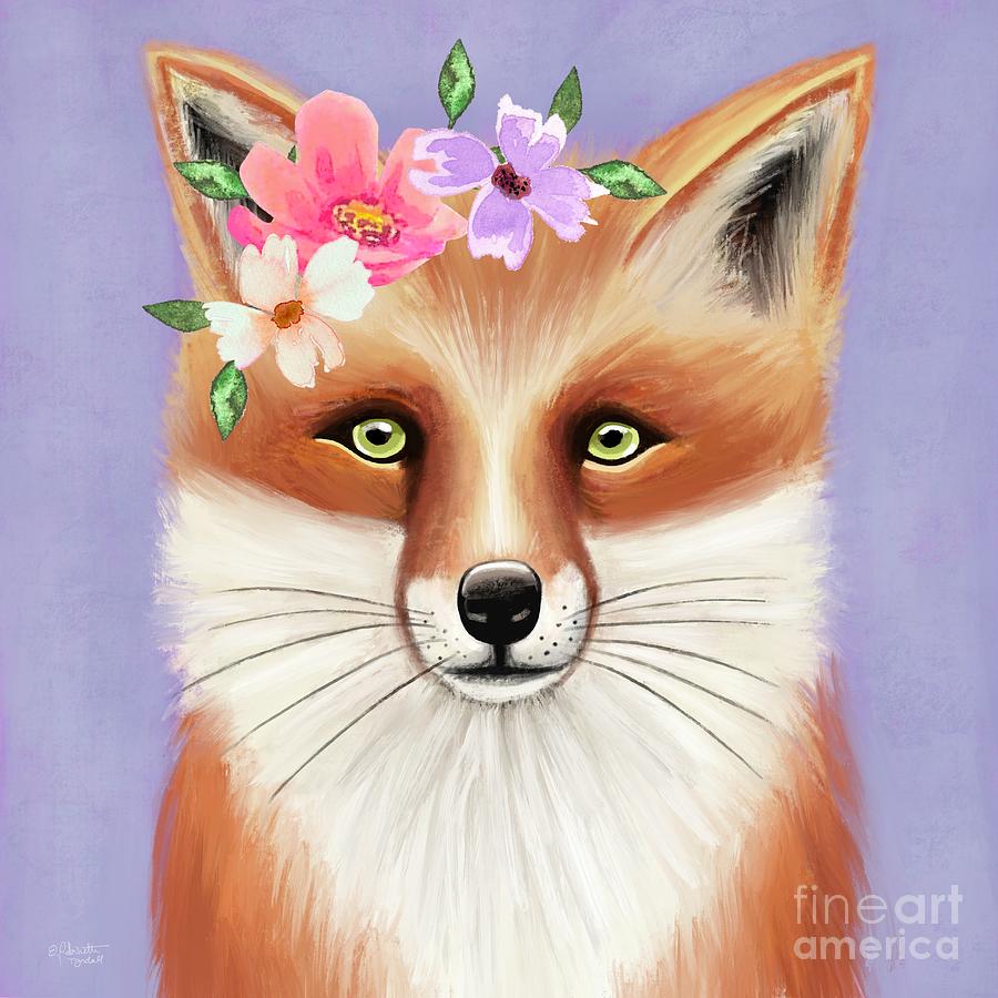 Foxy Lady Painting by Elizabeth Robinette Tyndall