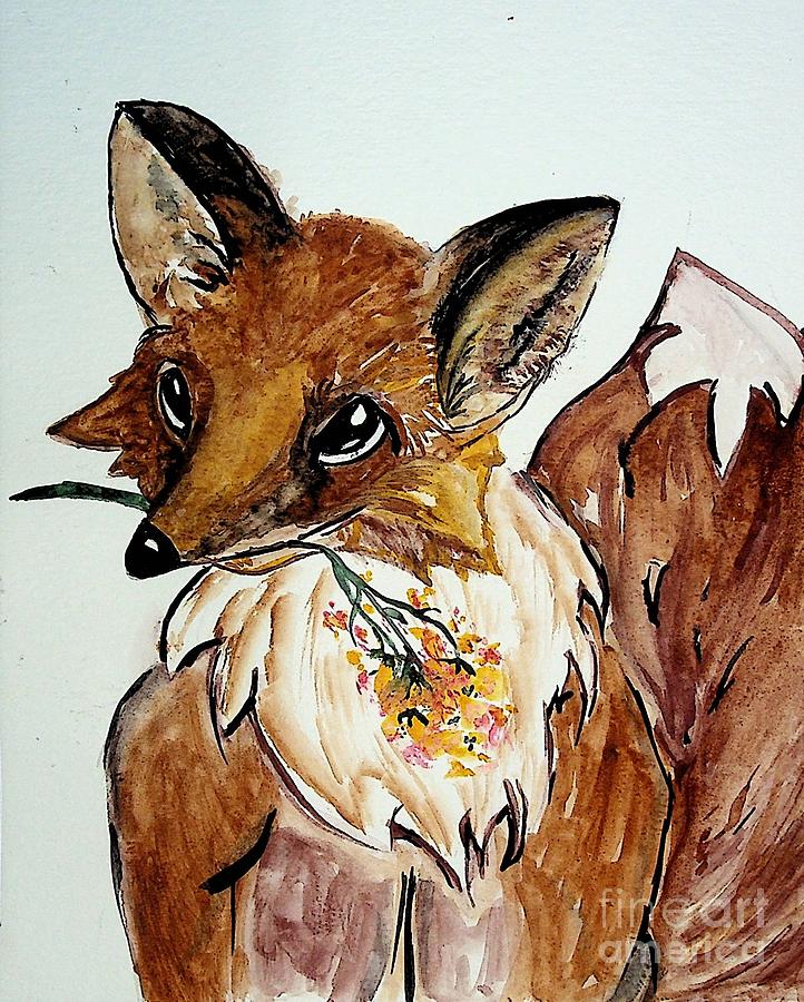 Foxy Lady Painting by Valerie Shaffer