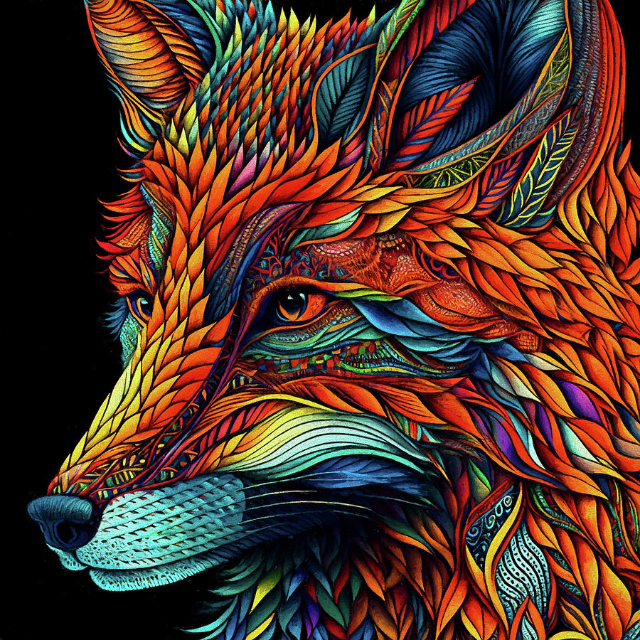 Foxy Red Fox Digital Art by Peggy Collins