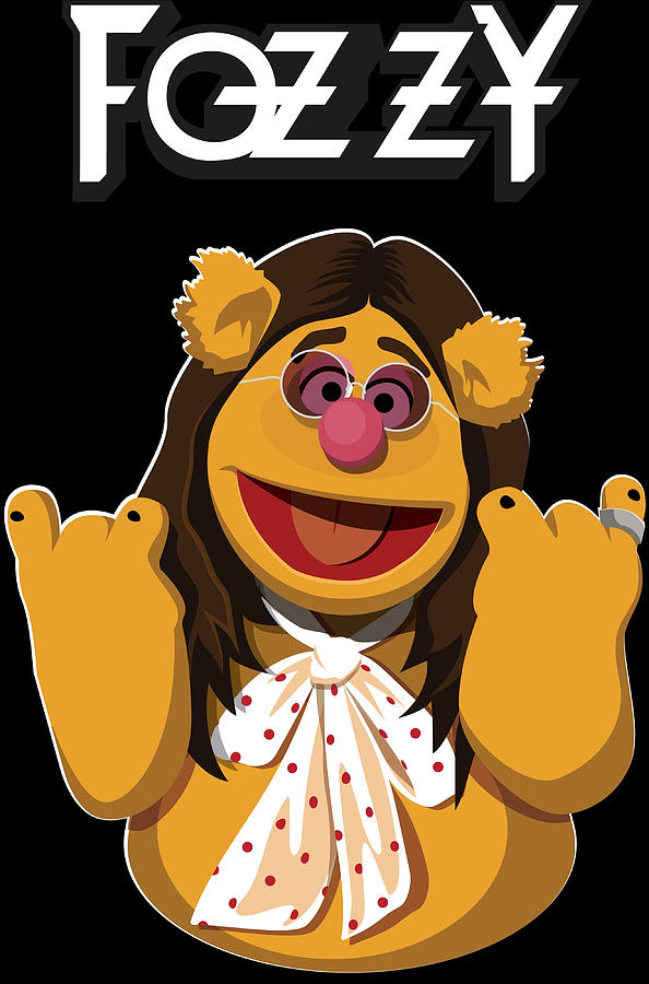 Fozzy Fozzie Muppet as RockPoster Painting by Harris Davies | Fine Art ...