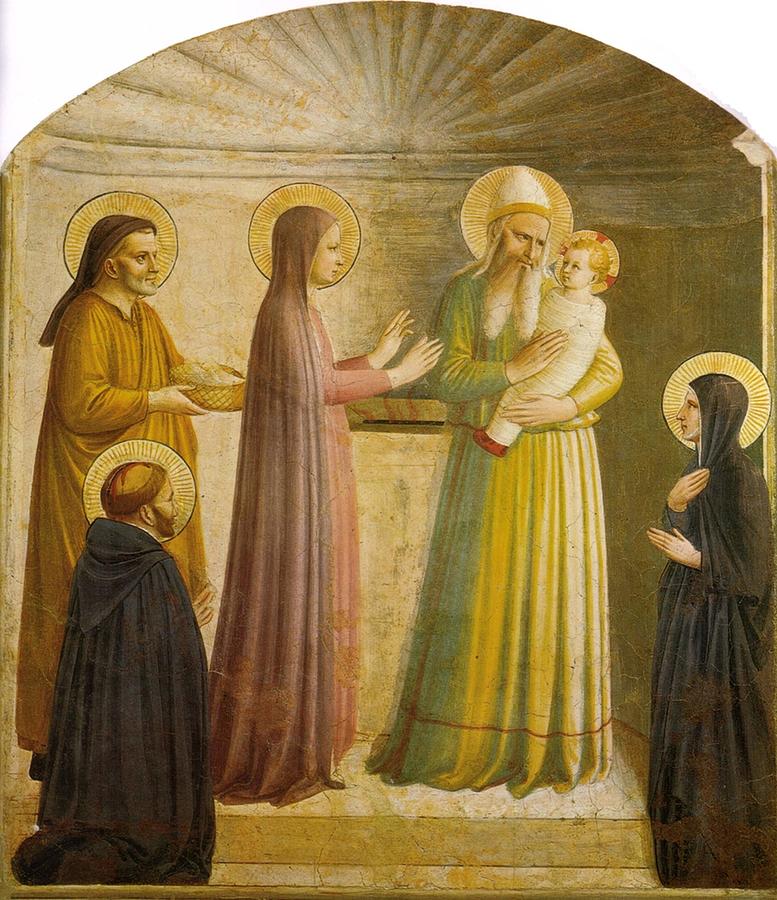 Fra Angelico - Presentation at the Temples Painting by Les Classics