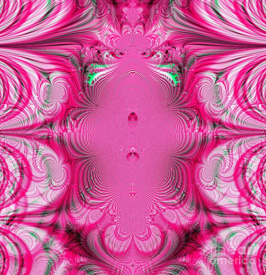 Candy Digital Art - Fractal 38 Cotton Candy Swirls by Rose Santuci-Sofranko