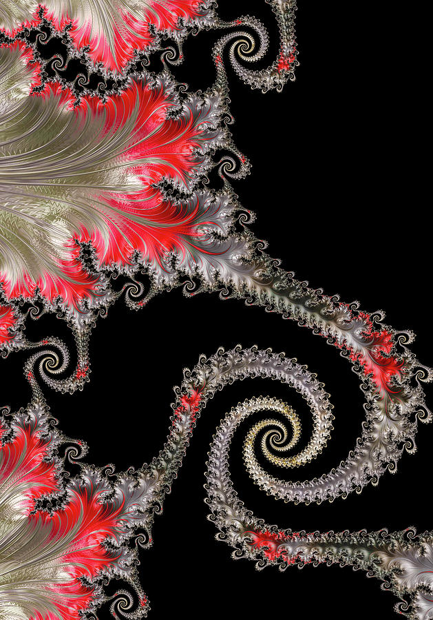 Fractal Art A Touch of Red and Yellow Digital Art by Matthias Hauser