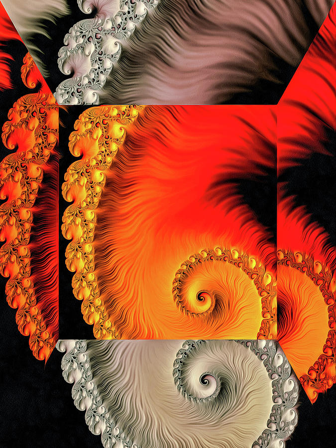 Fractal Design 03 Spiral Collage Digital Art by Matthias Hauser
