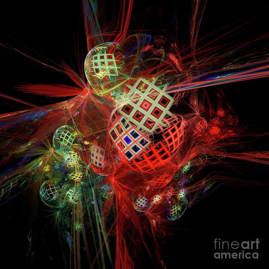 Fractal Explosion Digital Art by Ann Garrett