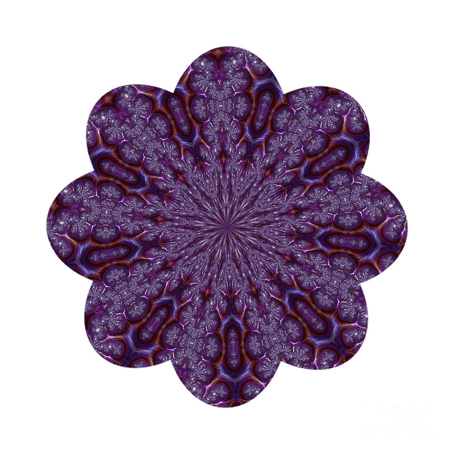 Fractal Flowers Mandala Series 1 Digital Art by Rose Santuci-Sofranko