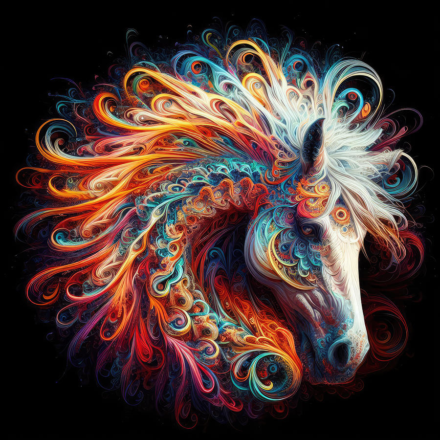 Fractal Harmony of the Equine Spirit Photograph by Bill and Linda Tiepelman