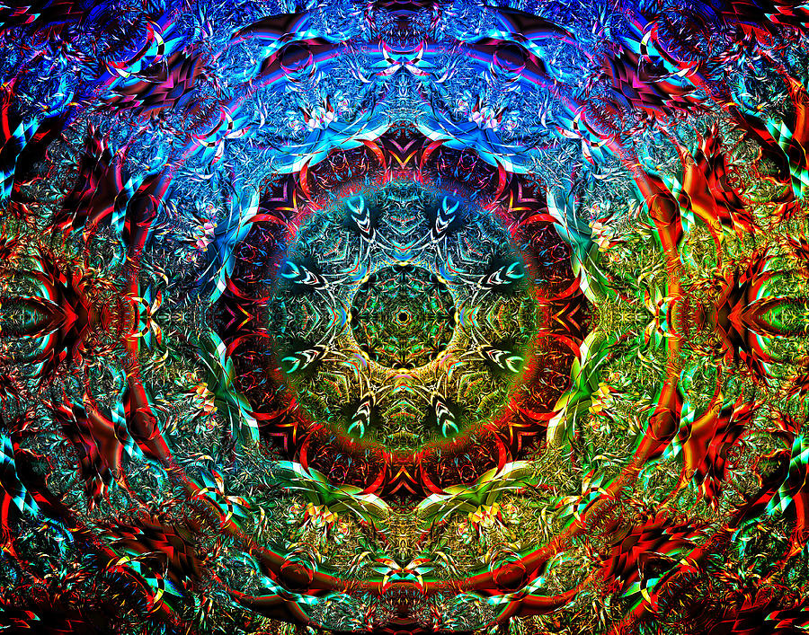 Fractal Mandala extended Photograph by Lowell Monke