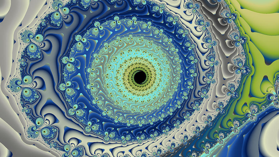 Fractal Peacock  Digital Art by Ally White