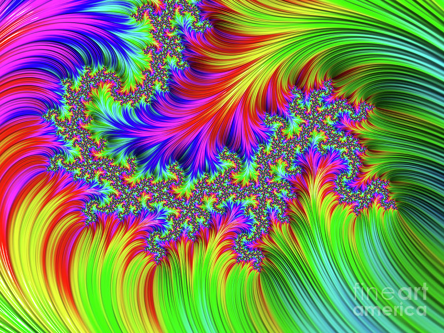 Fractal Rainbow 16 Digital Art by Elisabeth Lucas - Fine Art America