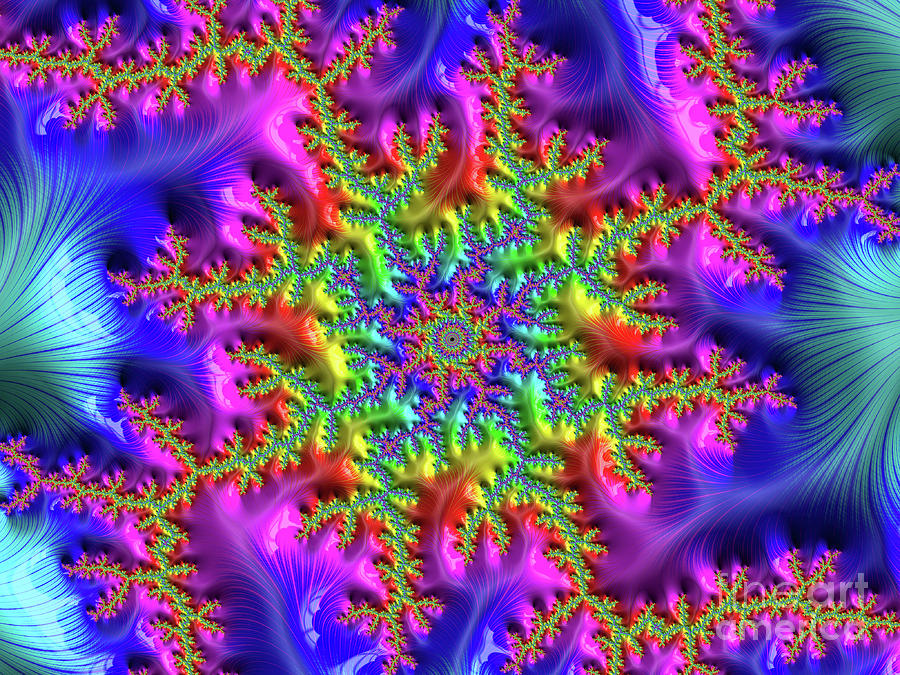 Fractal Rainbow 3 Digital Art by Elisabeth Lucas - Fine Art America