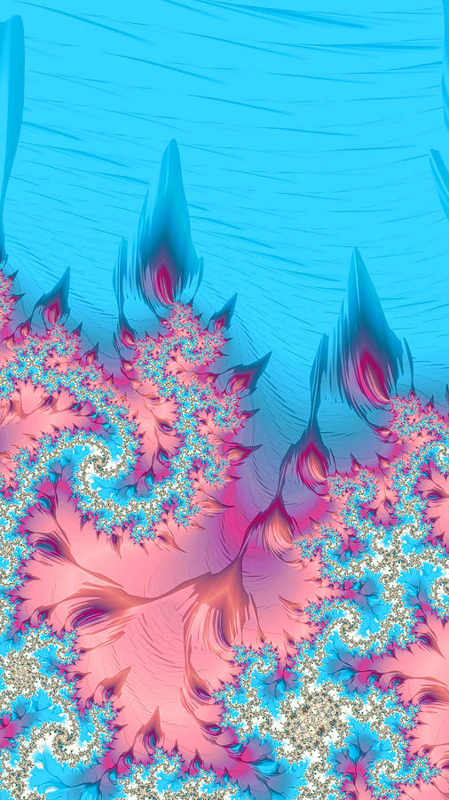 Fractal Sea Coral Reef Abstract  Digital Art by Shelli Fitzpatrick