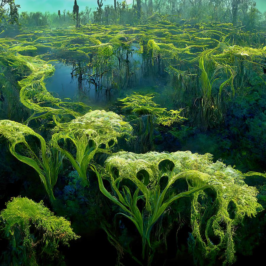 Fractal Swamp 1 Digital Art by Jean-Louis Adorsen - Pixels