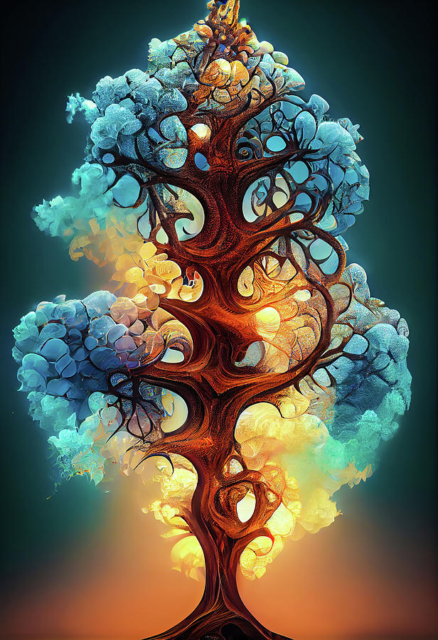 Fractal Tree 03 Digital Art by Matthias Hauser
