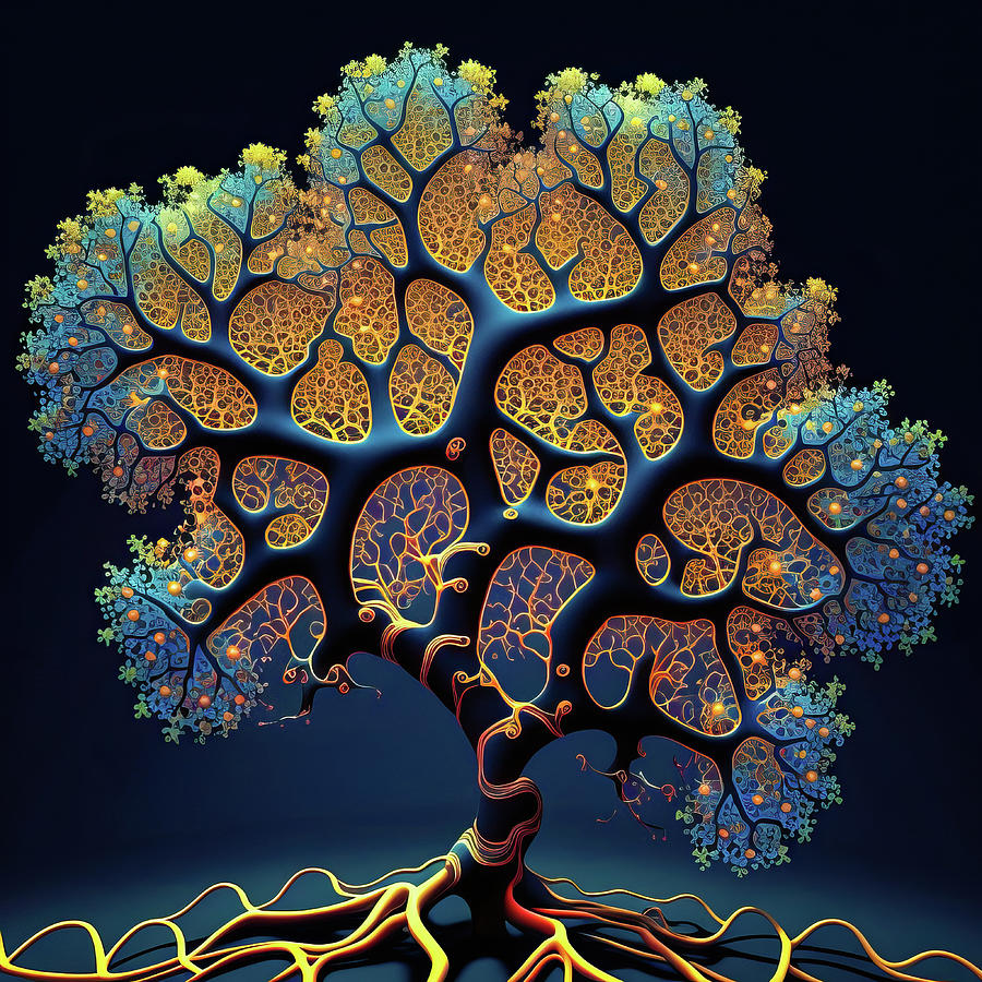 Fractal Tree 54 Digital Art by Matthias Hauser