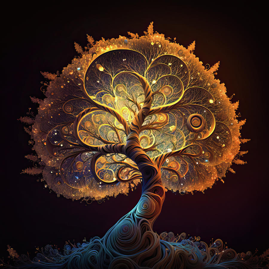Fractal Tree 61 Digital Art by Matthias Hauser