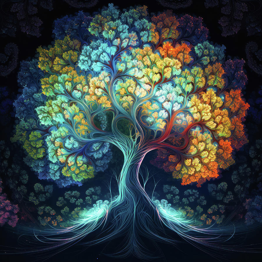 Fractal Tree 73 Digital Art by Matthias Hauser