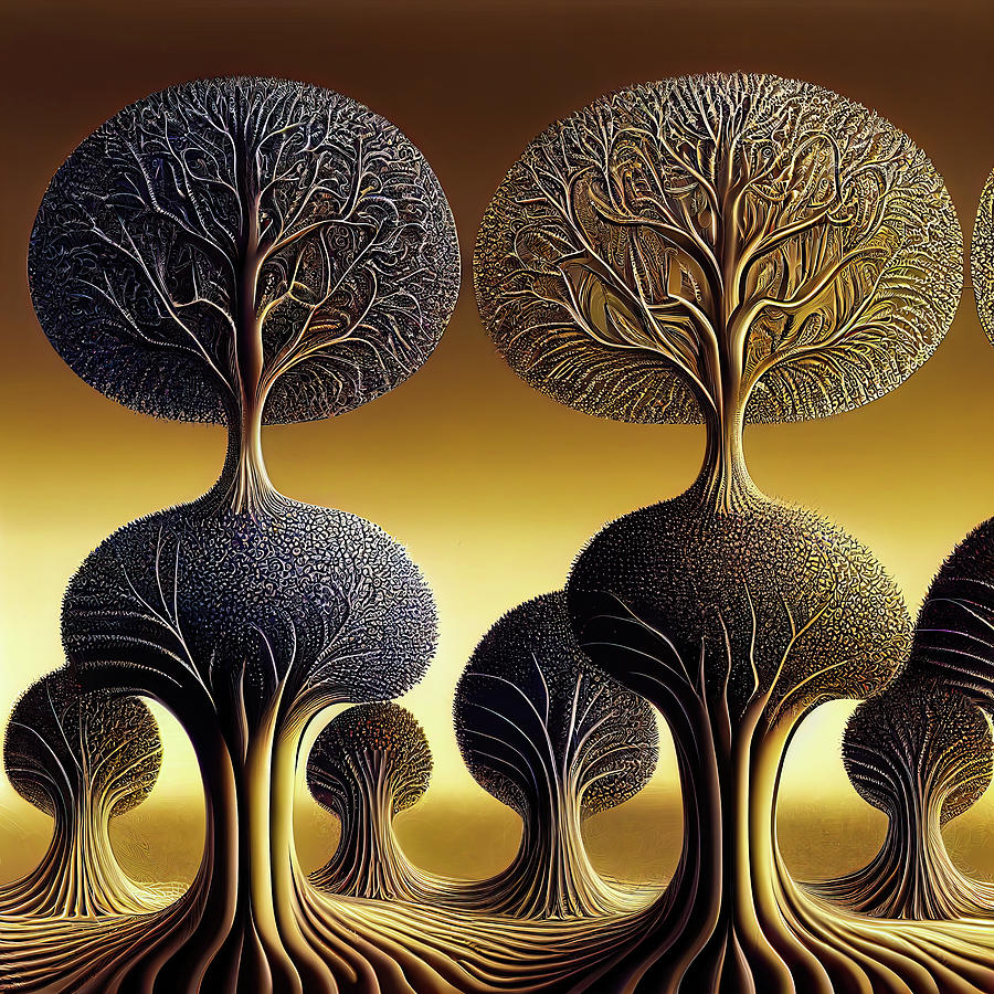 Fractal Trees 11 Digital Art