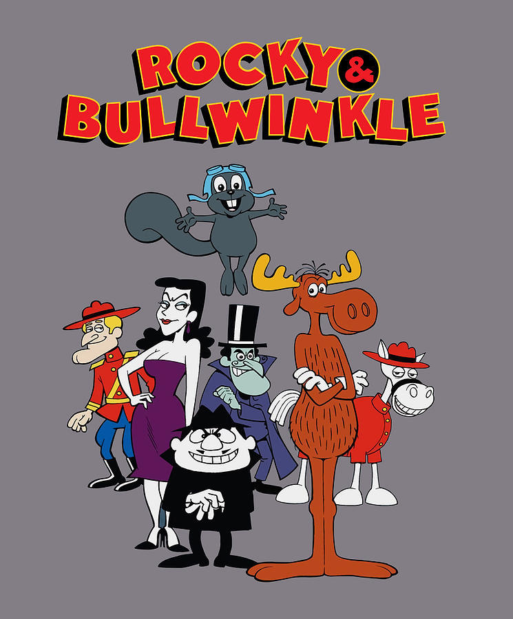 Fractured Fairytales Rocky and Bullwinkle Digital Art by Sananda Kundu ...