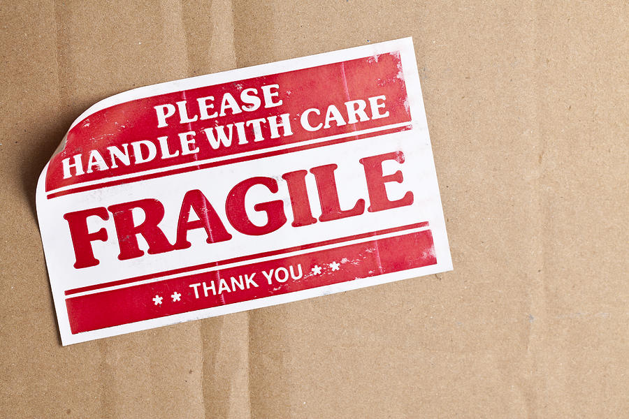 Fragile Label Photograph by Bill Oxford
