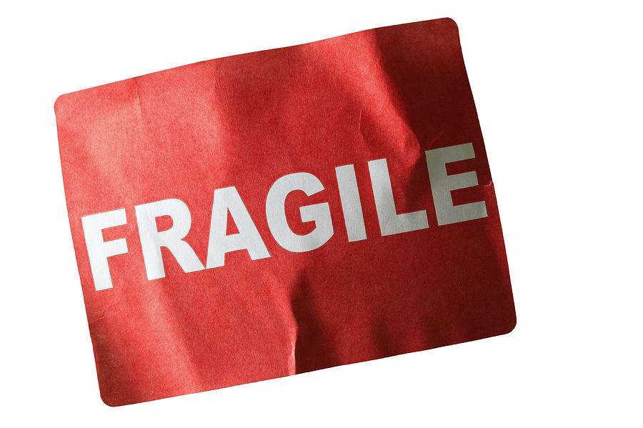 Fragile Label Photograph by YvanDube