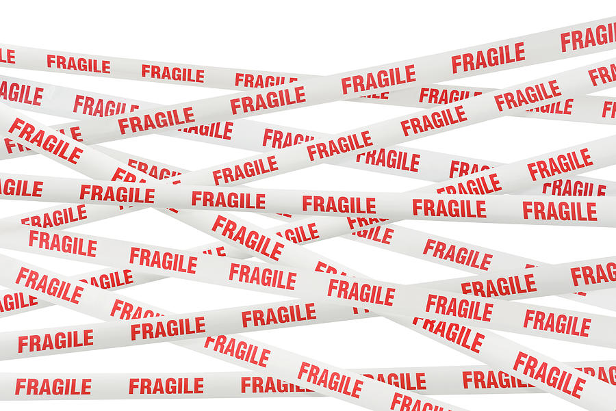 Fragile tape Photograph by Andrew Paterson