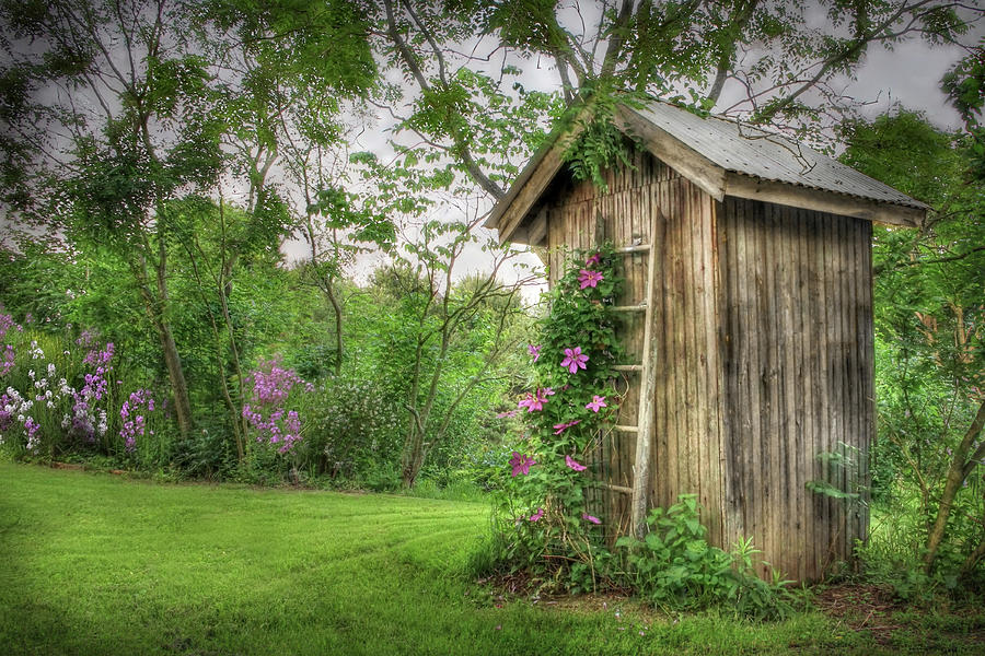 Flower Photograph - Fragrant Outhouse by Lori Deiter