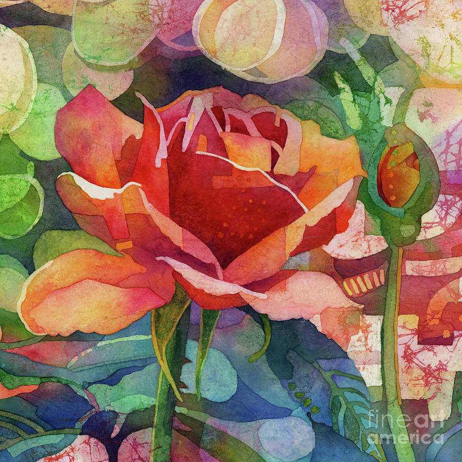 Fragrant Roses -  Orange Rose Painting