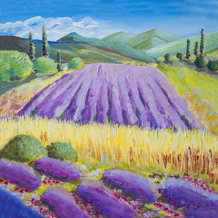 Fragrrant Lavender Painting by Irina Maier | Fine Art America