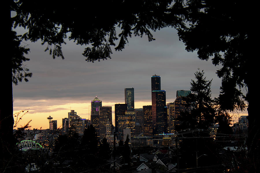 Framed Seattle Photograph by Matt McDonald