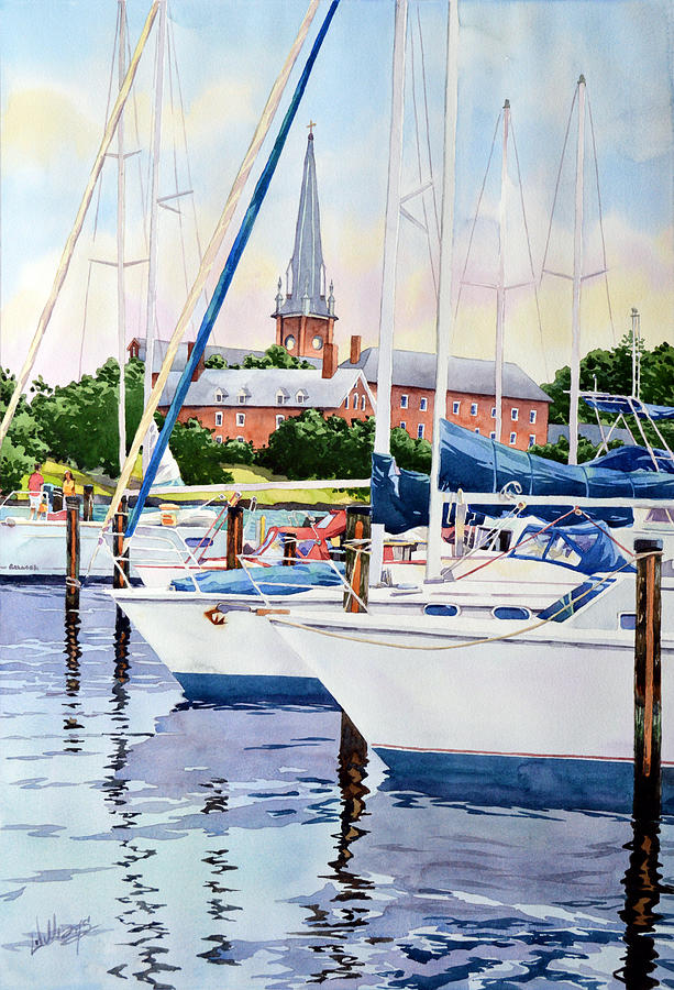 Framing the Spire Painting by Mick Williams