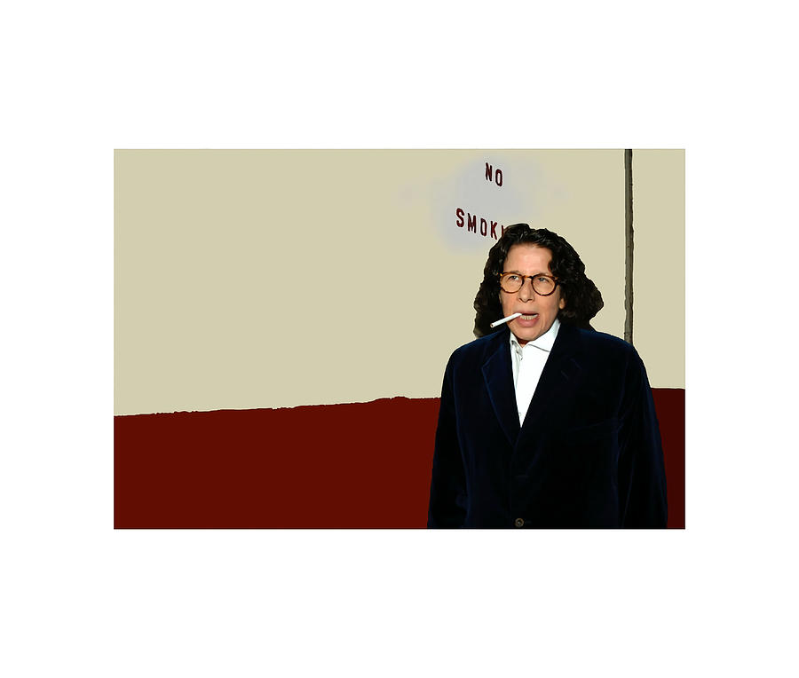 Fran Lebowitz No Smoking Drawing Poster travel Painting by Roberts ...