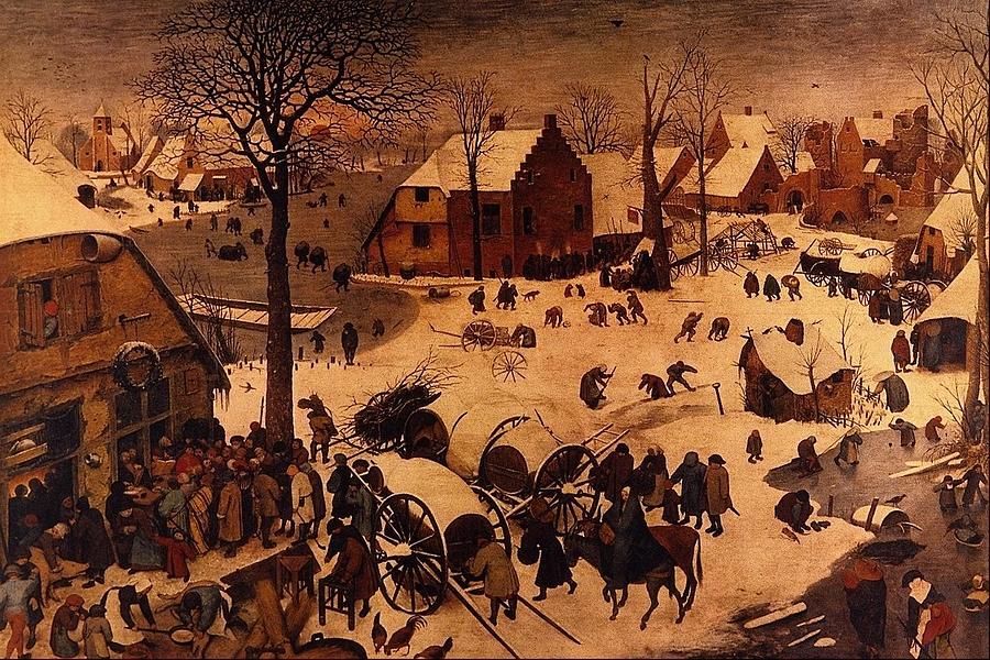 Francais Le Denombrement Painting by Pieter Brueghelthe Elder | Fine ...