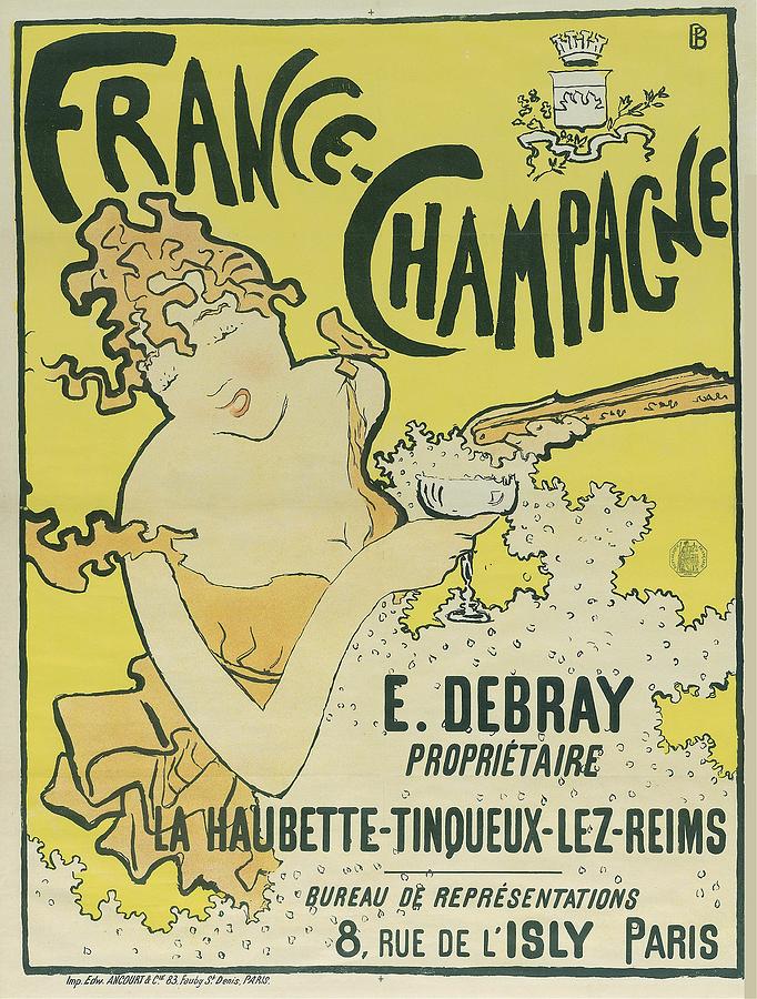 France Champagne E Debray Drawing