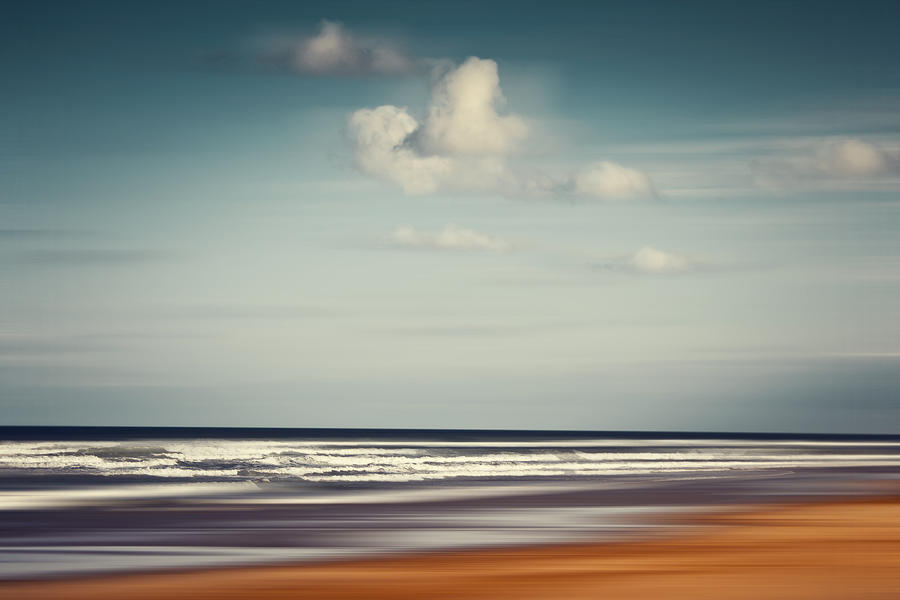 France, Contis-Plage, abstract beach landscape Photograph by Westend61