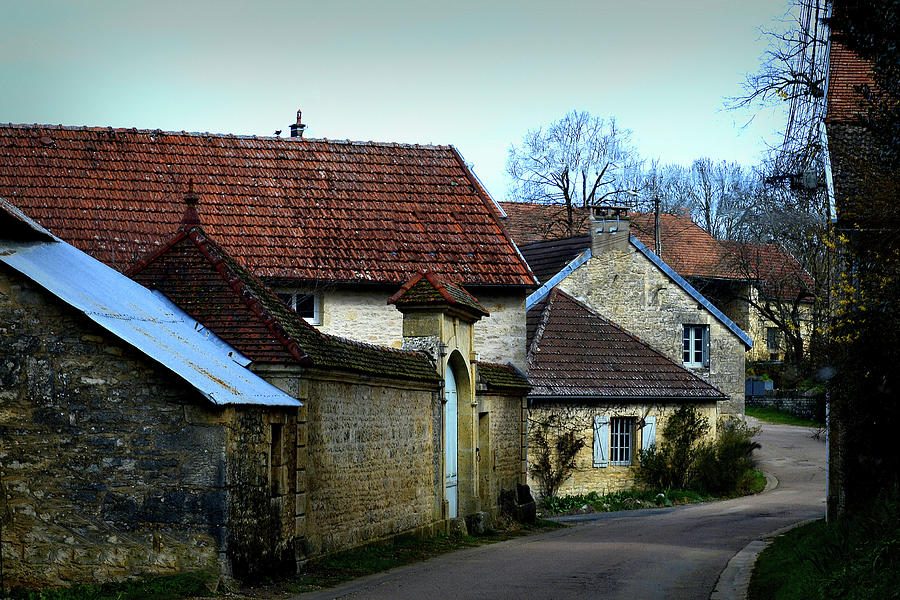 France Country Village Lane Photograph by Nadalyn Larsen