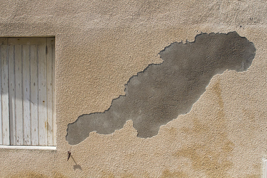France, ripped out rendering on the wall of a private mansion Photograph by Jacques LOIC France, ripped out rendering on the wall of a private mansion Photograph by Jacques LOIC