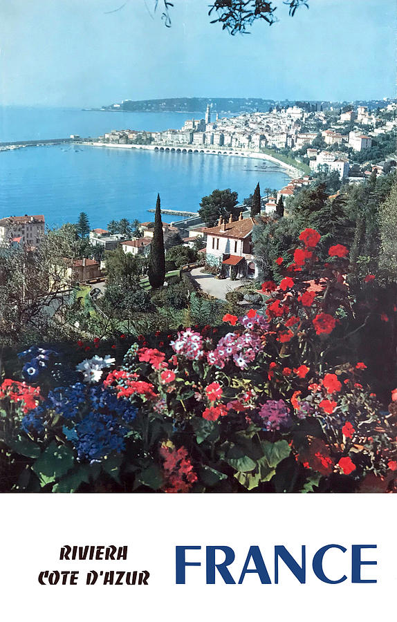 Vintage Photograph - France, Riviera  by Long Shot
