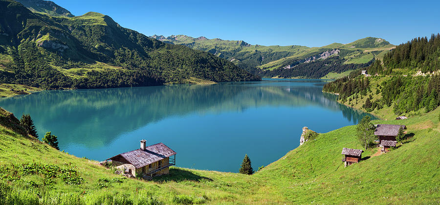 France - Roselend lake in Savoie Photograph by Olivier Parent