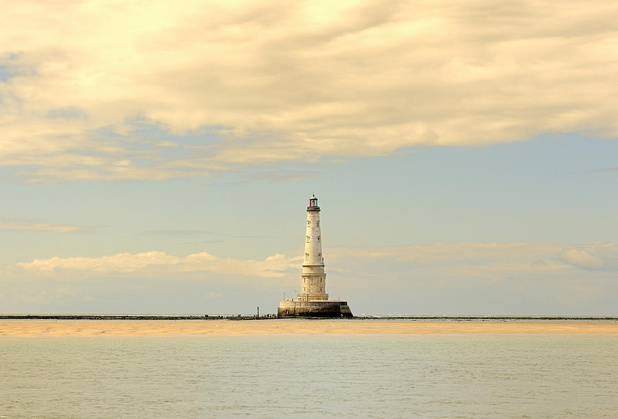 France, South-Western France, Gironde Estuary, Cordouan lighthouse at low tide Photograph by Daniele SCHNEIDER