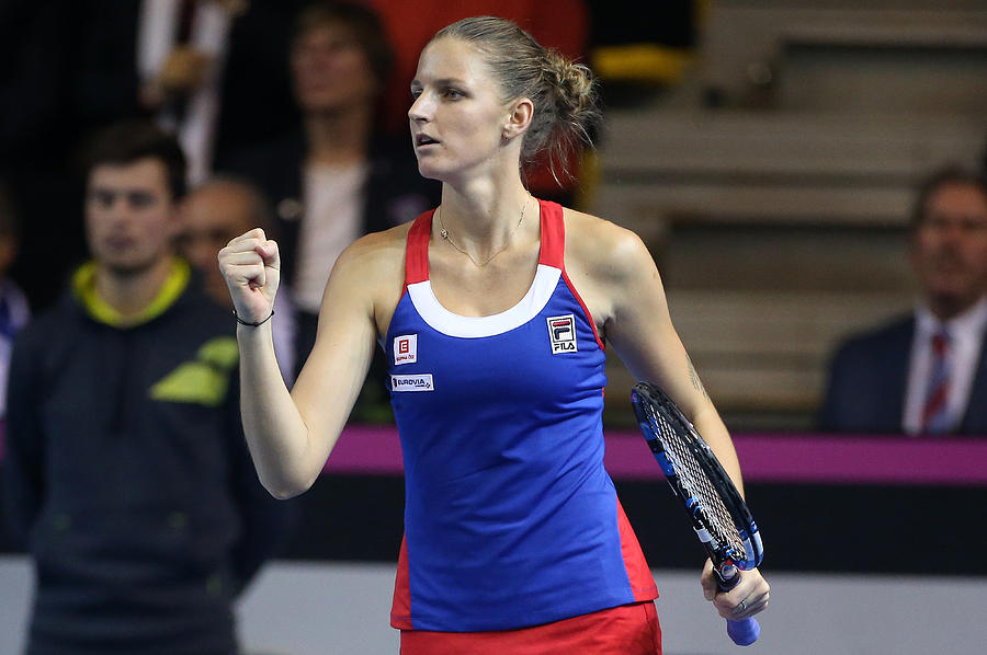 France v Czech Republic - Fed Cup Final Day 2 Photograph by Jean Catuffe