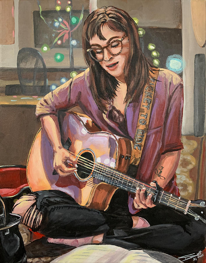 Frances Hope Music Painting by Scott Dewis