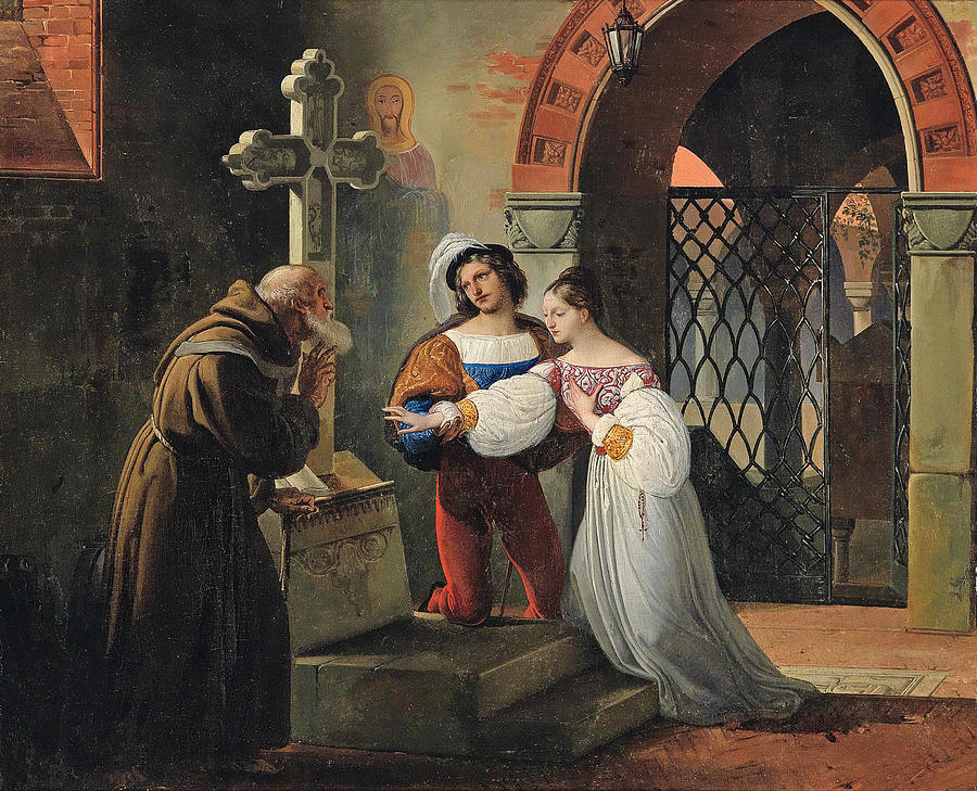 Francesco Hayez 1791 1882 The Marriage Of Romeo And Juliet 1830 Painting