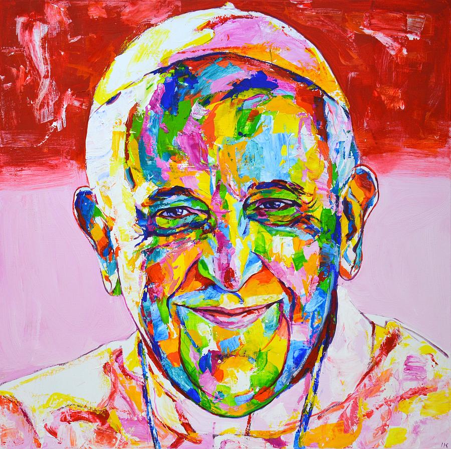 Francis .Pope. Painting by Iryna Kastsova